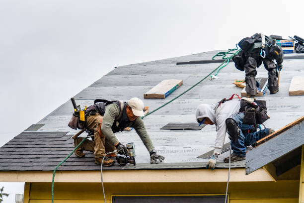 Professional Roofing technician working in North Hills, CA